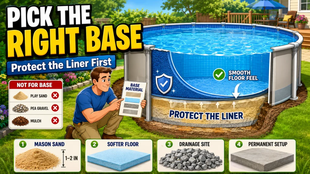 Above Ground Pool Base Material
