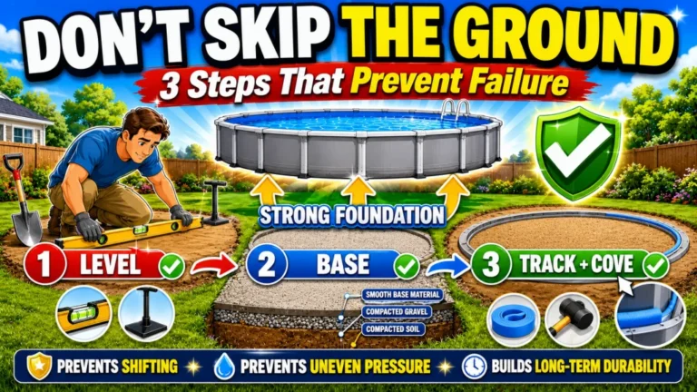 Above Ground Pool Ground Preparation: Why the Ground Phase Determines How Long Your Pool Lasts