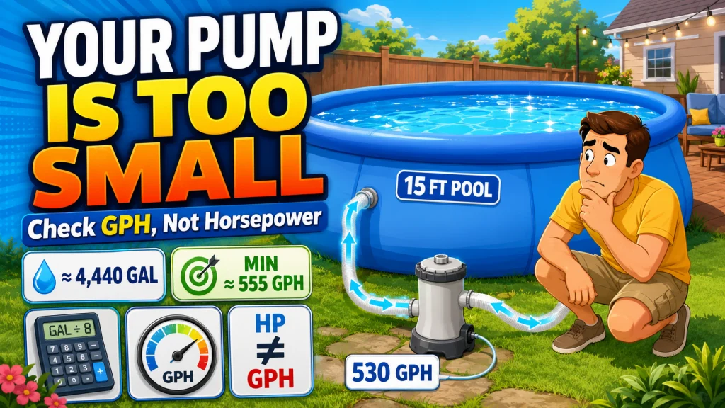 Above Ground Pool Pump Size Calculator