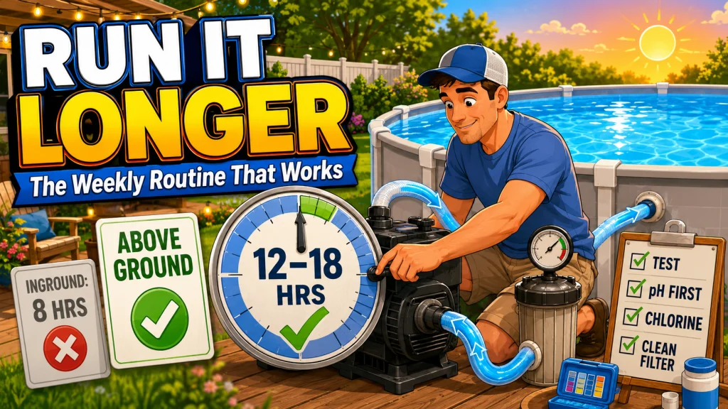 Above Ground Pool Weekly Maintenance Routine