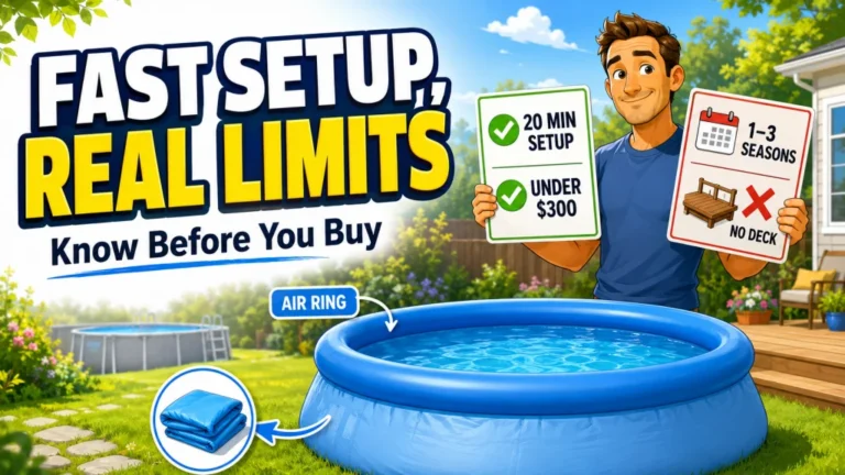 Inflatable Above Ground Pool: What You Actually Get, What You Give Up, and Who It Is Right For