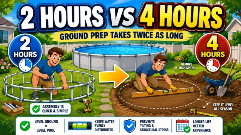 Why Ground Preparation Takes Twice as Long as Pool Assembly, and Why It Should Take You That Long Too