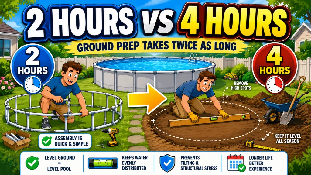 Why Ground Prep Takes Twice As Long As Pool Assembly
