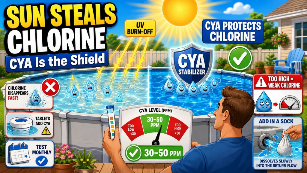 Above Ground Pool Cya Stabilizer