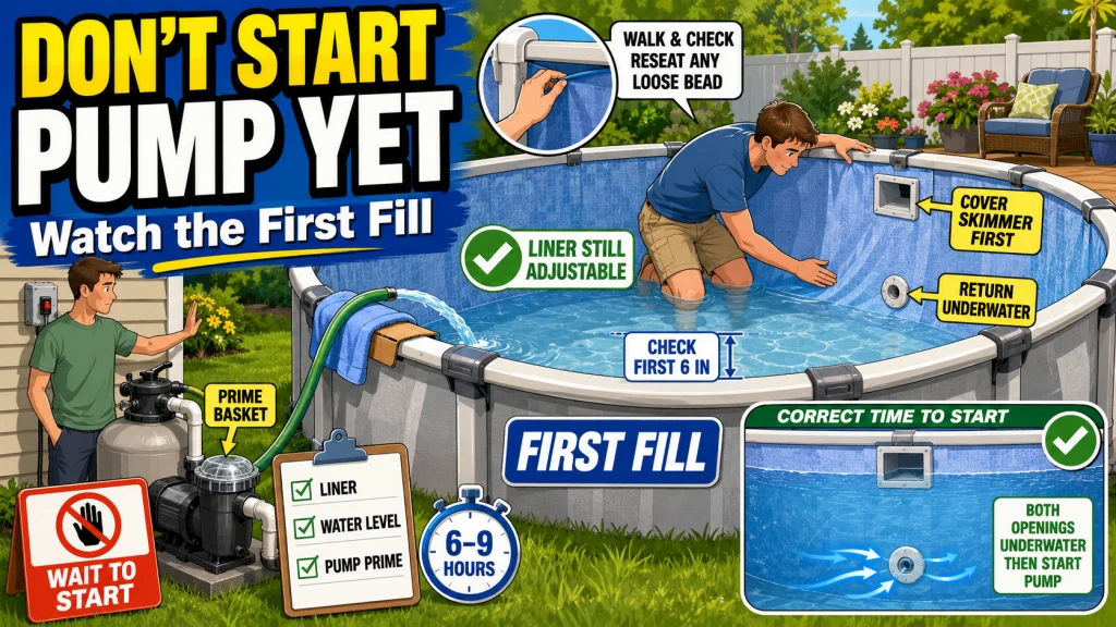 Above Ground Pool First Fill
