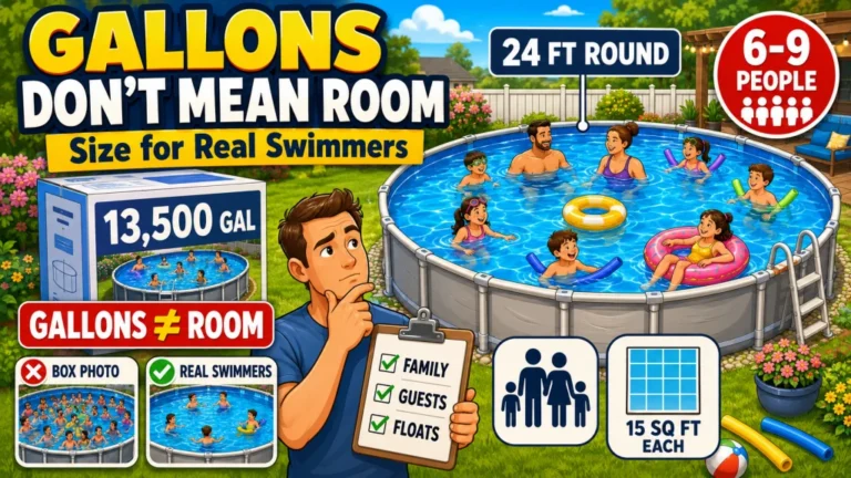 Above Ground Pool Size for Family: How Many People Actually Fit and the Chart That Gets It Right