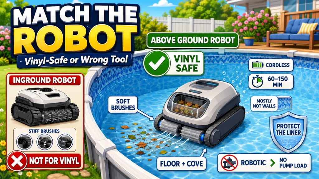 Batch Above Ground Pool Robotic Cleaner