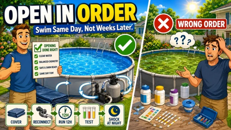 How to Open an Above Ground Pool: The Chemistry Sequence That Gets You Swimming the Same Day