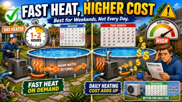 Above Ground Pool Gas Heater: When Rapid Heating Justifies the Higher Operating Cost