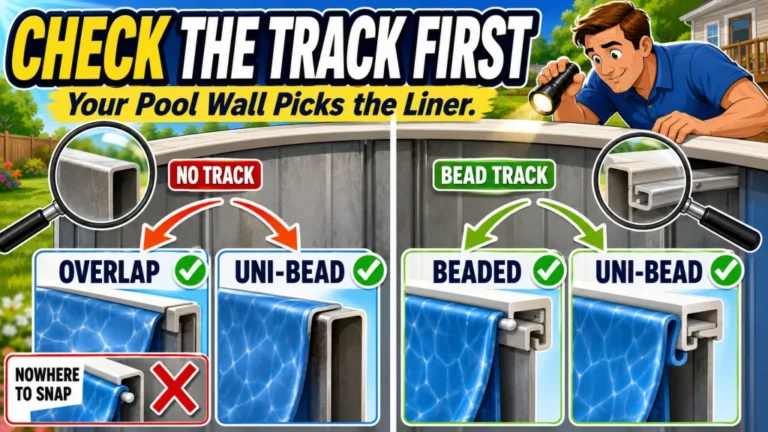 Above Ground Pool Liner Types: Overlap, Uni-Bead, J-Hook, and Beaded Explained With Their Trade-offs
