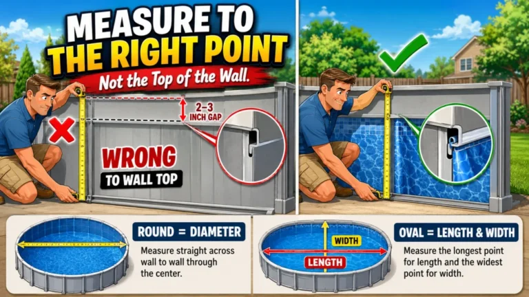 How to Measure an Above Ground Pool for a Liner: The Measurements That Actually Determine Fit